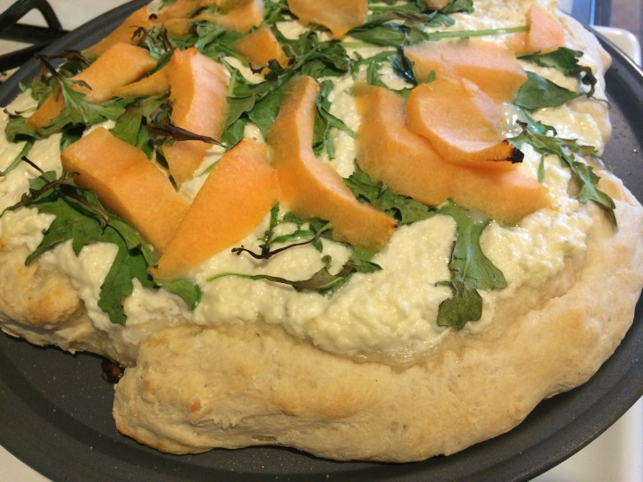 Cantaloupe and Sweet Ricotta&nbsp;Pizza.