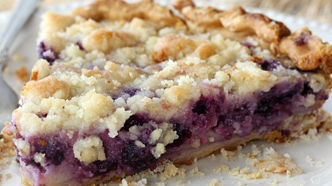 Blueberry Sour Cream&nbsp;Pie.